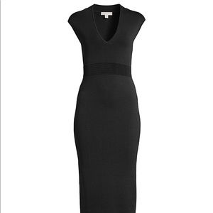 Micheal Kota v neck dress / mid length